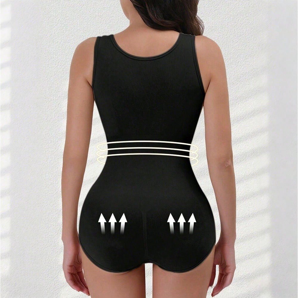 Solvio postpartum bodysuit side profile showing tummy support