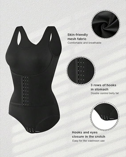 Solvio postpartum bodysuit with three adjustable hook rows