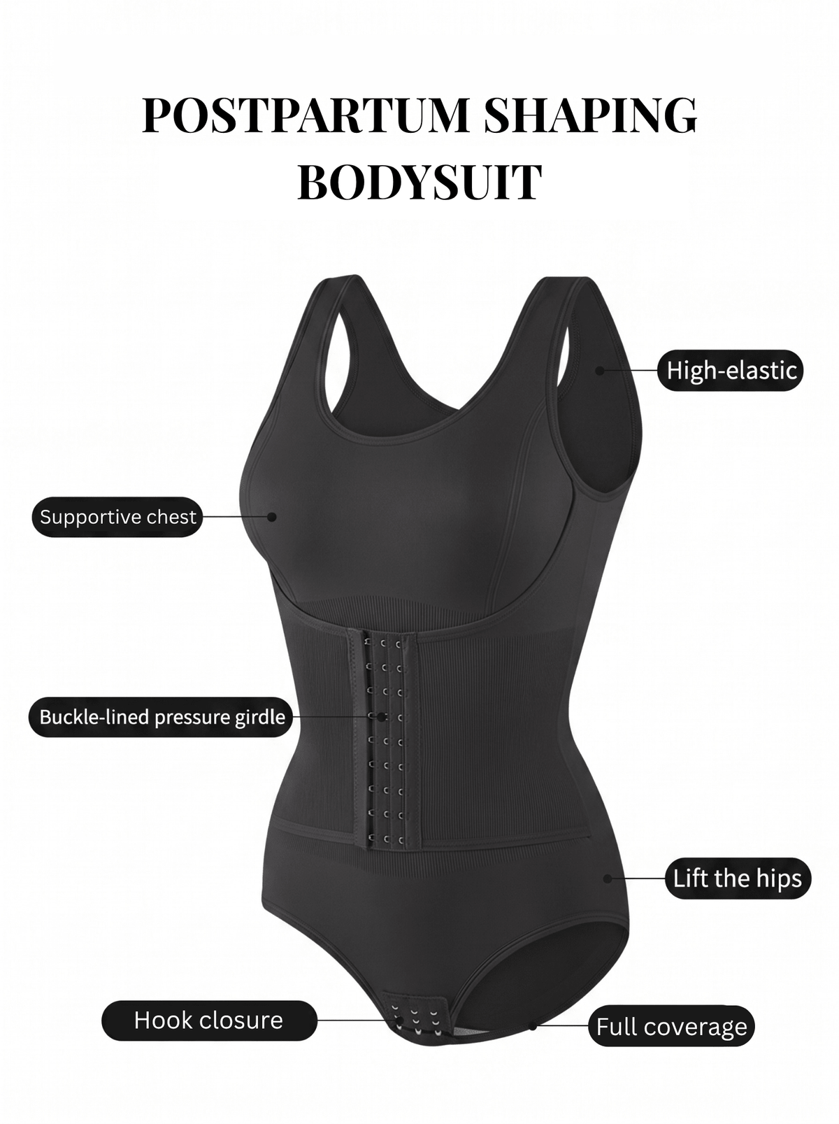 Solvio postpartum support bodysuit product detail